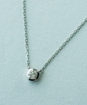 PT900/850 ダイヤモンド 0.15ct ネックレス「ブライト」