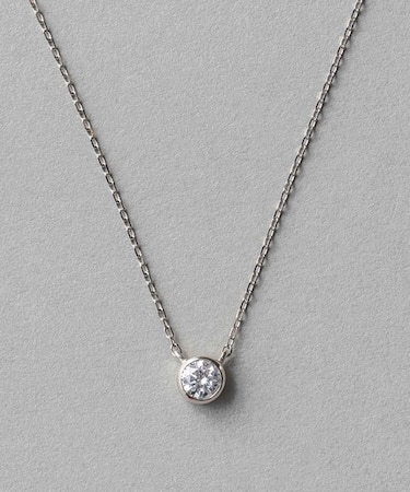 PT900/850 ダイヤモンド 0.2ct ネックレス「ブライト」