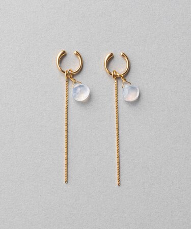 イヤリング&イヤリングチャーム ナチュラルストーン/チェーン