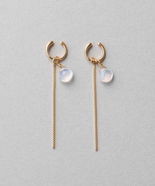 イヤリング&イヤリングチャーム ナチュラルストーン/チェーン