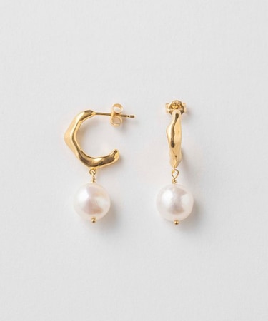 パール フープピアス