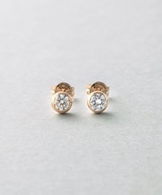 K18 ダイヤモンド 0.3ct ピアス「ブライト」