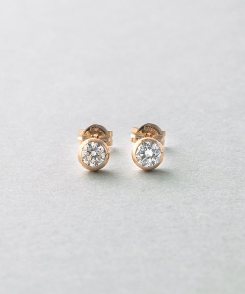 K18 ダイヤモンド 0.3ct ピアス「ブライト」