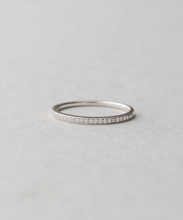 PT900 レイヤード ハーフエタニティ リング