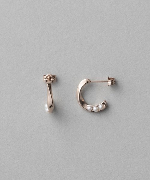 K10MPG リミテッドパール ツイストベネチアンチェーン ピアス｜エテの