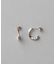 パール ツイスト フープピアス