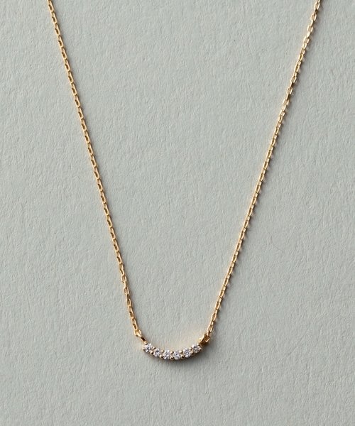 ete K18YG レイヤー　ダイヤモンド　ネックレス K18YG レイヤー ダイヤモンド ネックレス｜エテの通販｜&mall