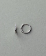 PT900 ダイヤモンド フープ ピアス