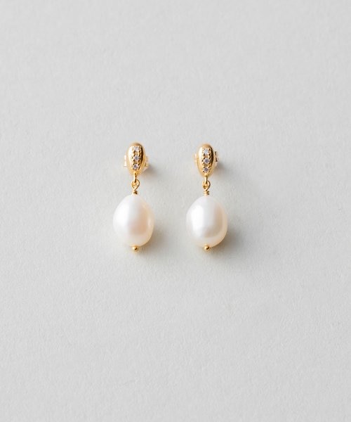 パール/ホワイトトパーズ ピアス｜エテの通販｜&mall（アンドモール