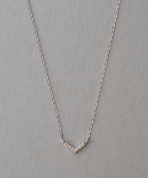 レイヤード] K10WG ダイヤモンド ネックレス｜エテの通販｜&mall
