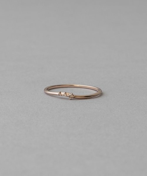 K10MPG レイヤード ピンクトルマリン リング｜エテの通販｜&mall