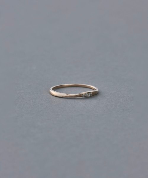 シェア] K10MPG ダイヤモンド ツイスト リング｜エテの通販｜&mall