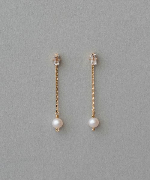 さ*く様 ete パール/ホワイトトパーズ ピアス パール/ホワイトトパーズ ピアス｜エテの通販｜&mall（アンドモール