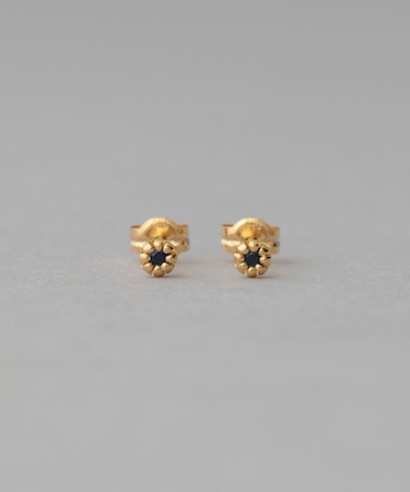 K18YG フルール ピアス(誕生石 5・7・9月)