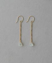ムーンストーン チェーン ピアス