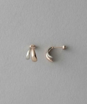 バイカラー ダブルライン ピアス