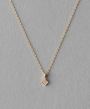 [ONLINE Limited] K10YG グレーダイヤモンド ネックレス