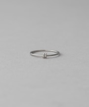 [レイヤード] K10WG ダイヤモンド リング