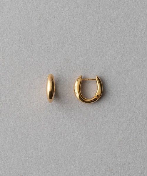 K18YG ダイヤモンド フープ ピアス｜エテの通販｜&mall（アンドモール