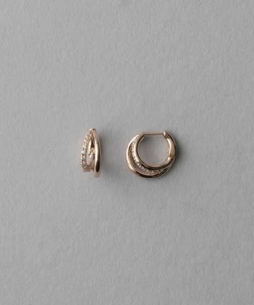 ビジュー ハグピアス