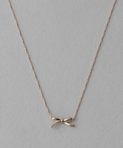 [レイヤード] リボン ネックレス