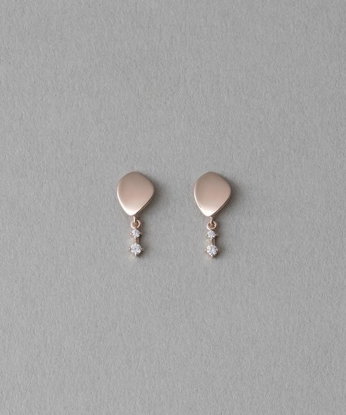 ■完売品【ete】K10MPGパール ツイストベネチアンチェーン ピアス K10MPG リミテッドパール ツイストベネチアンチェーン ピアス｜エテの