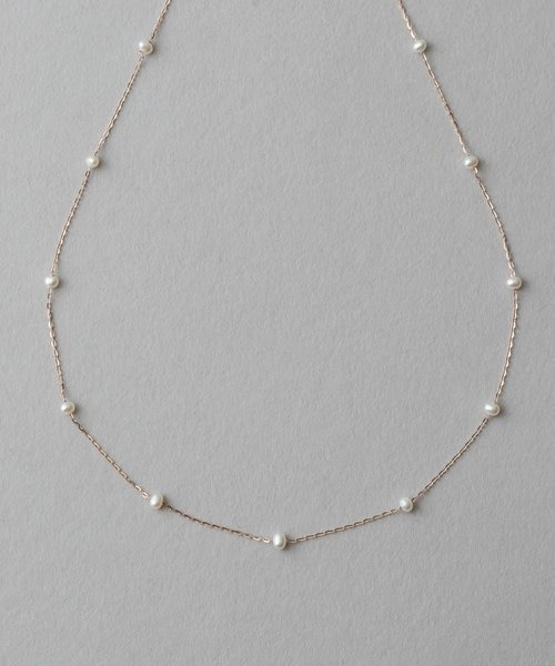 K10YG ライスパール ステーション ネックレス｜エテの通販｜&mall