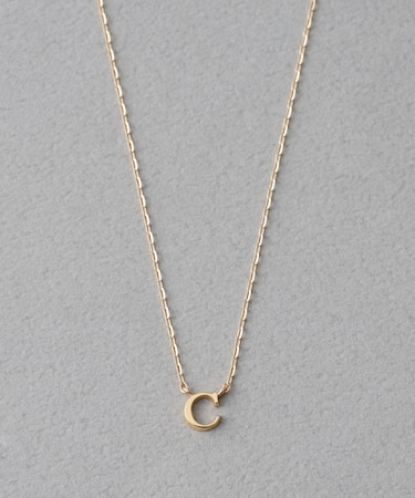 [コード] K10YG イニシャル ネックレス