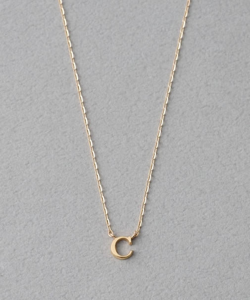 [コード] K10YG イニシャル ネックレス