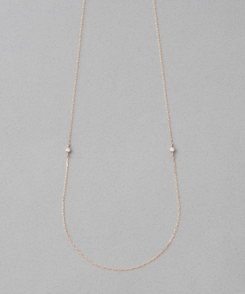 K10YG ライスパール ステーション ネックレス｜エテの通販｜&mall