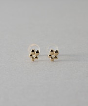 [レイヤード] K10YG フラワー ピアス