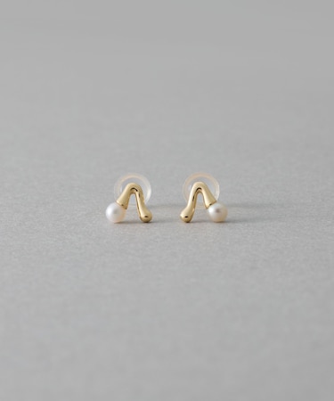 [レイヤード] K10YG パール チェリー ピアス