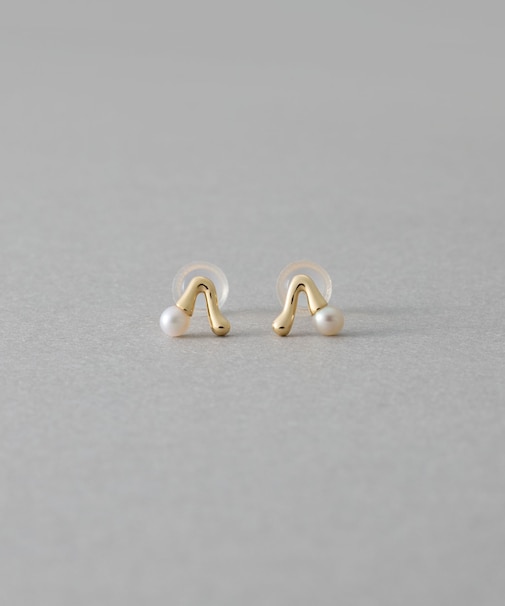 [レイヤード] K10YG パール チェリー ピアス