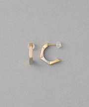 [トリカラー] ボクシー フープピアス