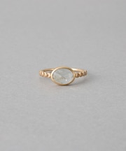 [マイプレシャス] K10YG アクアマリン リング