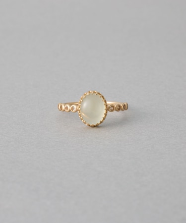 [マイプレシャス] K10YG レモンクォーツ リング