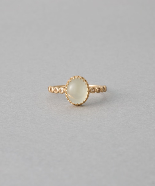 [マイプレシャス] K10YG レモンクォーツ リング