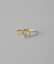 [Winter Treat｜VERRY MERRY] K18YG ダイヤモンド ホーリー リング