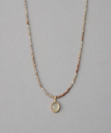 [マイプレシャス] K10YG レモンクォーツ ネックレス