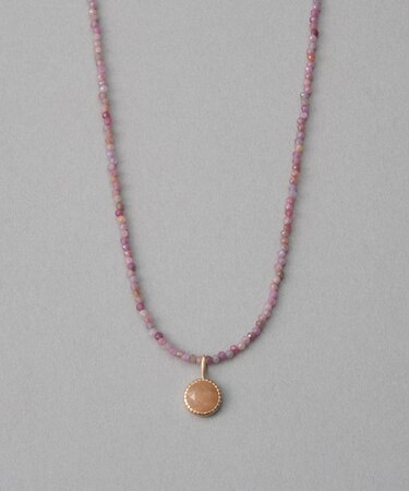 [マイプレシャス] K10MPG ピーチムーンストーン ネックレス