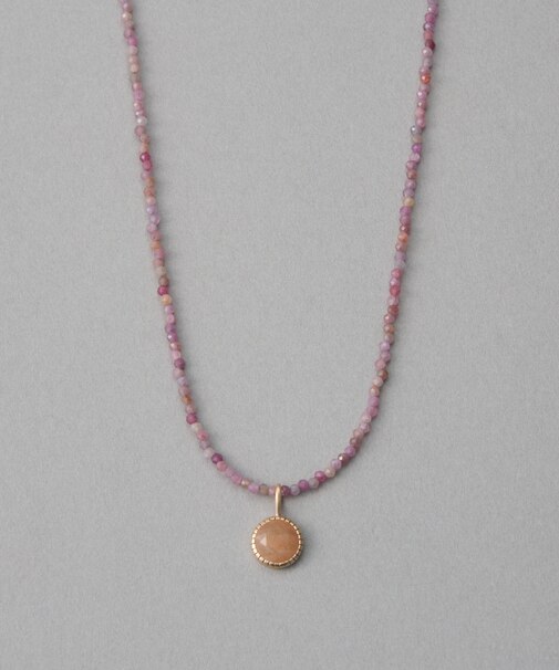 [マイプレシャス] K10MPG ピーチムーンストーン ネックレス