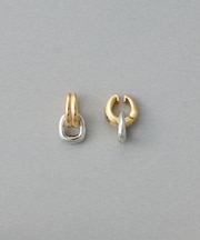 チャーム ハグイヤリング バイカラー