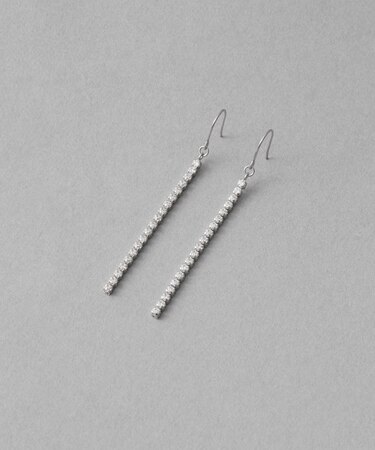 [ラインストーン] ピアス