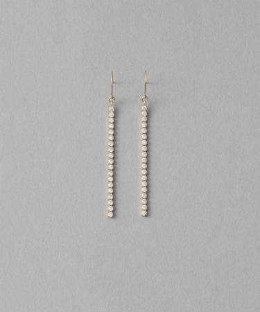 [ラインストーン] ピアス