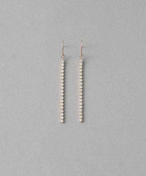 [ラインストーン] ピアス