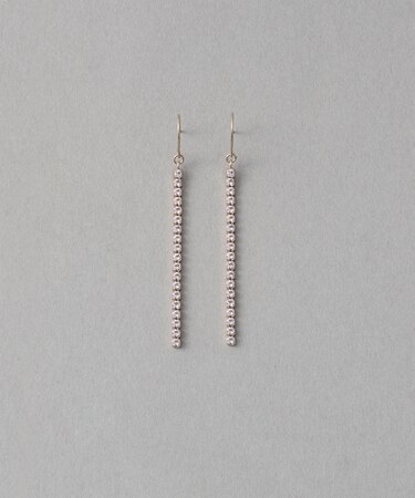 [ラインストーン] ピアス