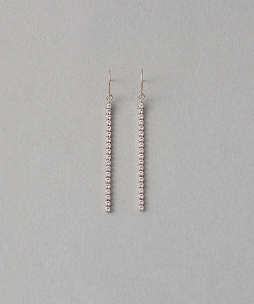 [ラインストーン] ピアス