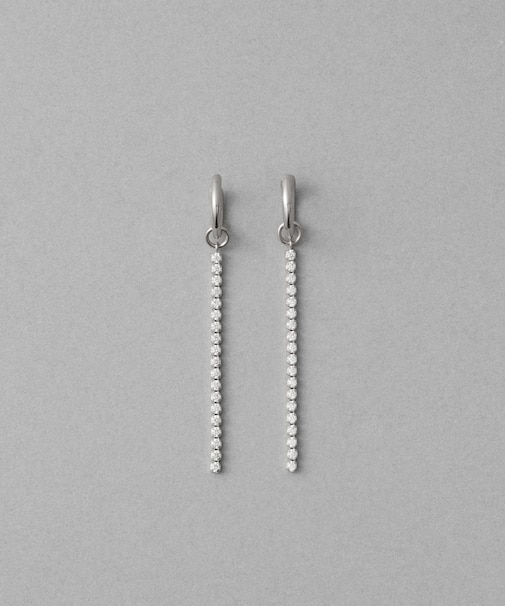 [ラインストーン] イヤリング