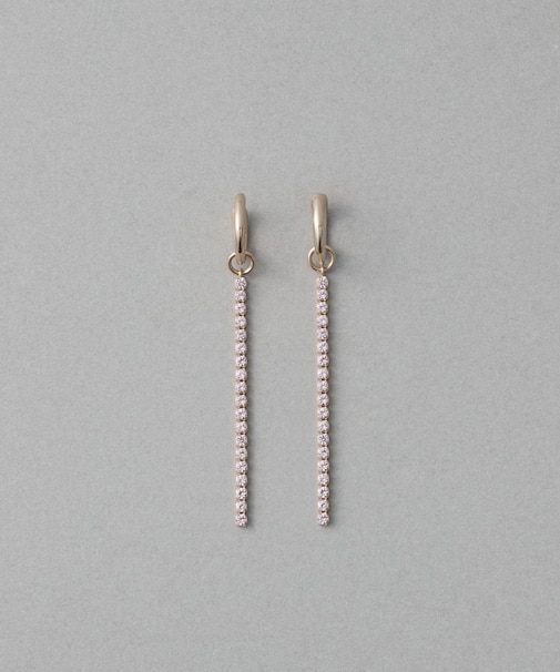 [ラインストーン] イヤリング