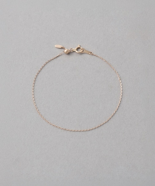 K18MPG ミラーカットチェーン ブレスレット